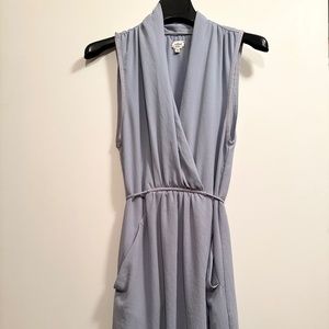Aritzia Wilfred Flowy Dusty Blue Dress XXS